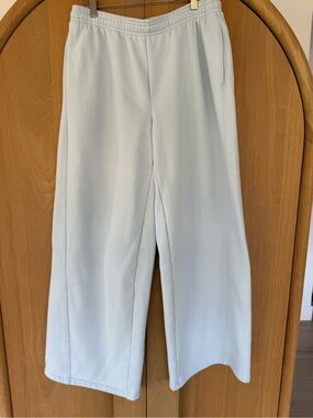 Vuori NWOT Baby Blue Wide Leg Pull On Pants With Pockets Size M